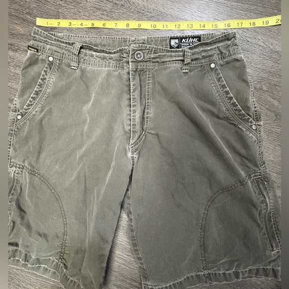 Kuhl Ramblr Cargo Shorts Vintage Patina Dye Grayish Brown Hiking Size 34 X 10" - Picture 12 of 14